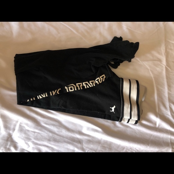 PINK black and white leggings - Picture 1 of 3